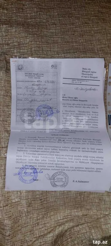 Satılır torpaq sahəsi