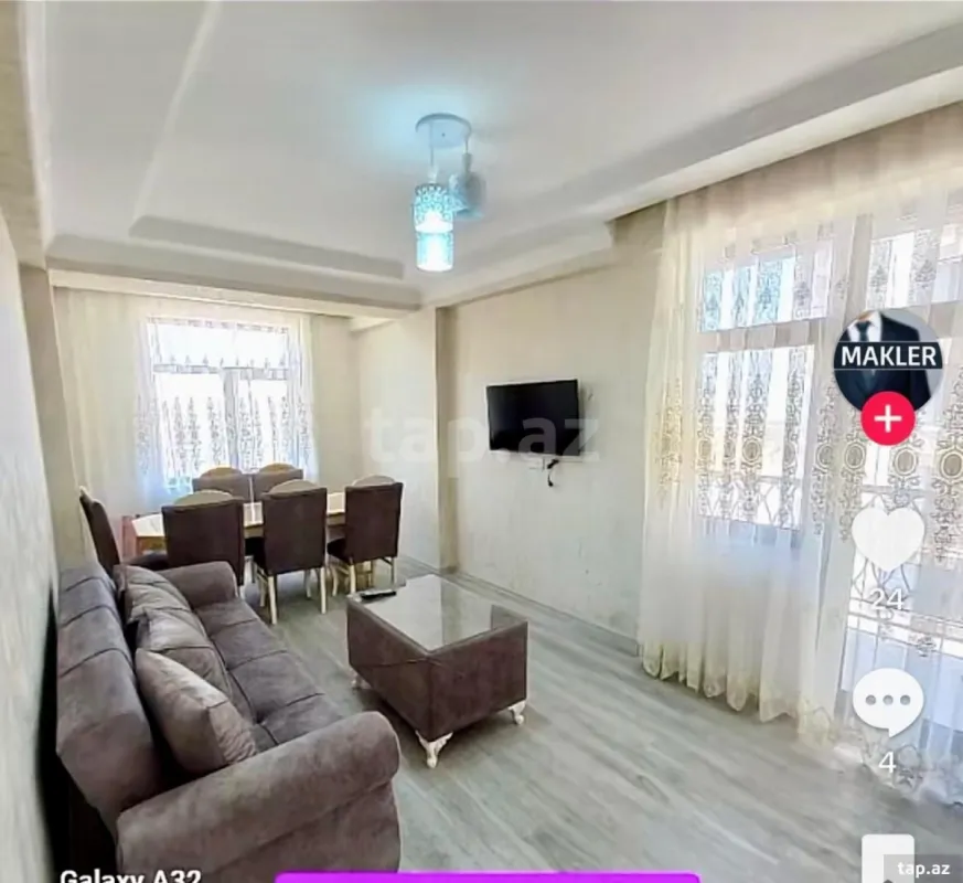 Kirayə verilir 3 otaqlı yeni tikili 130 m²