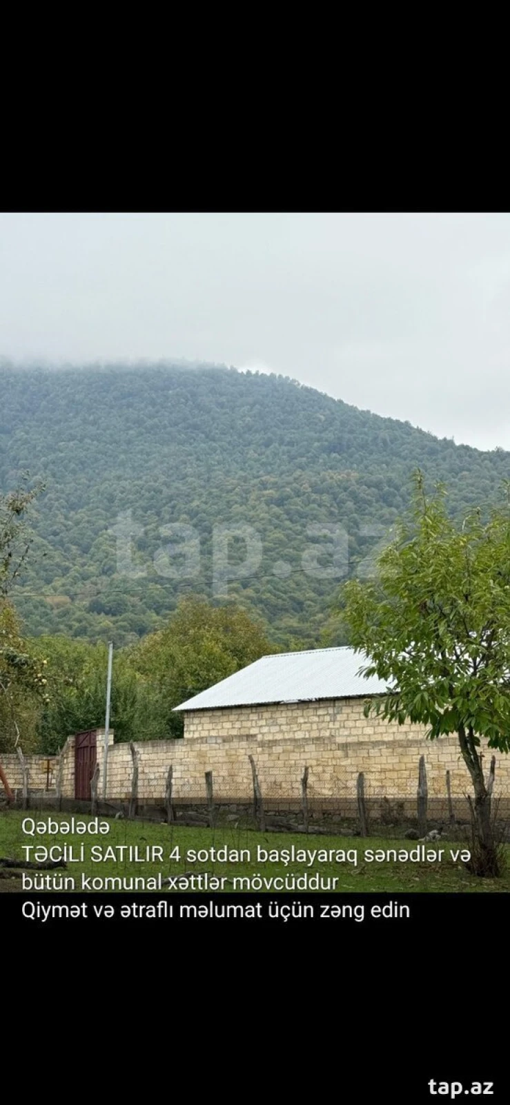 Satılır torpaq sahəsi