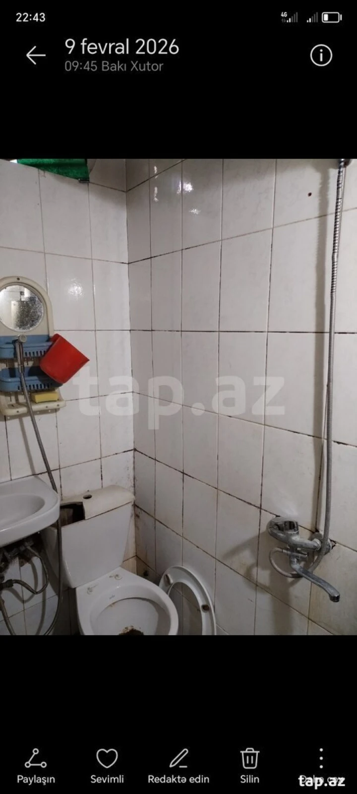 Kirayə verilir 2 otaqlı mənzil 72 m²