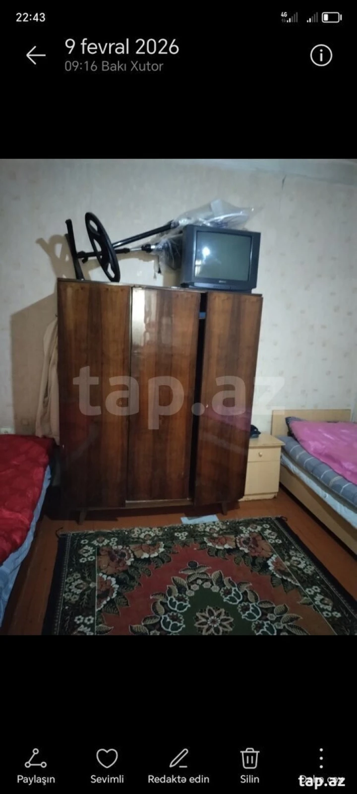 Kirayə verilir 2 otaqlı mənzil 72 m²