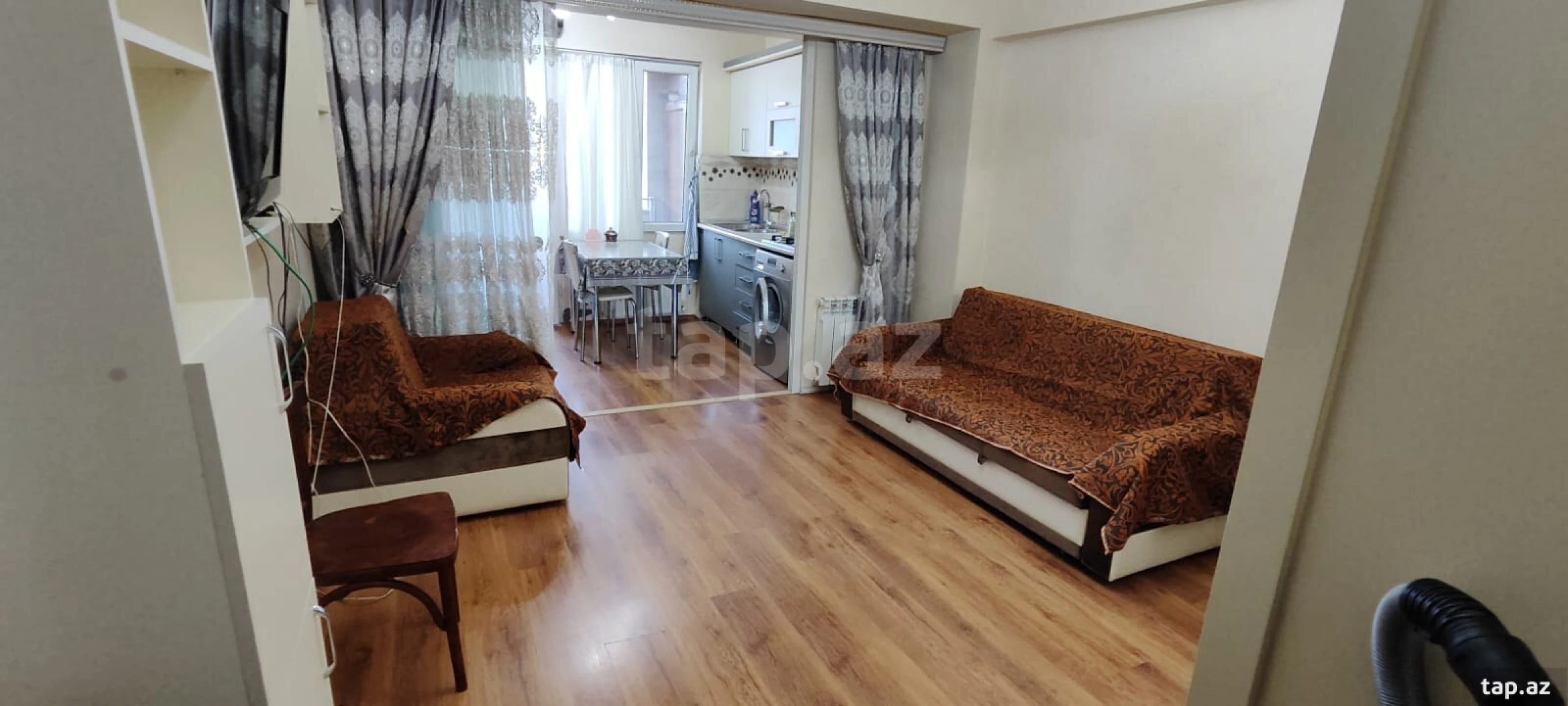 Kirayə verilir 1 otaqlı mənzil 35 m²