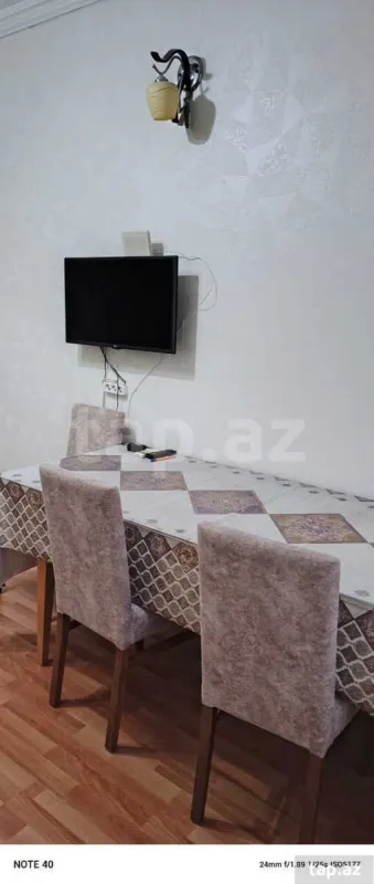 Kirayə verilir 1 otaqlı yeni tikili 60 m²