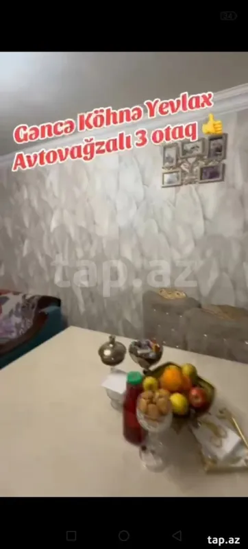 Satılır 3 otaqlı mənzil 60 m²
