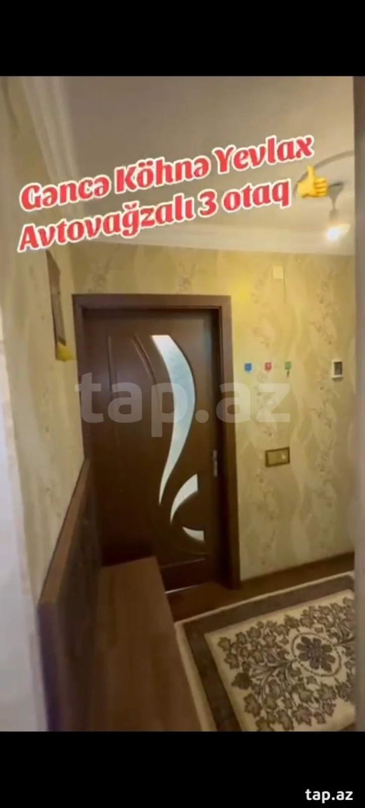 Satılır 3 otaqlı mənzil 60 m²
