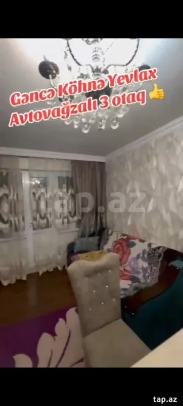 Satılır 3 otaqlı mənzil 60 m²