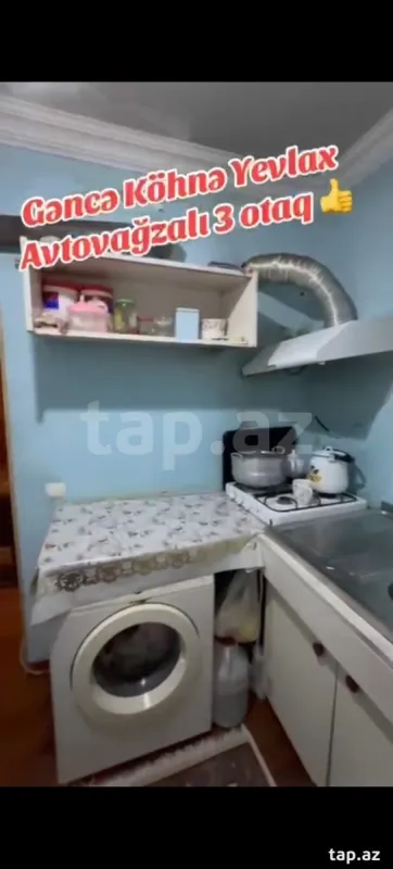 Satılır 3 otaqlı mənzil 60 m²