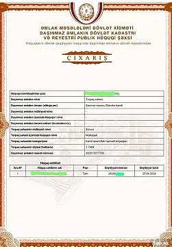 Satılır torpaq sahəsi