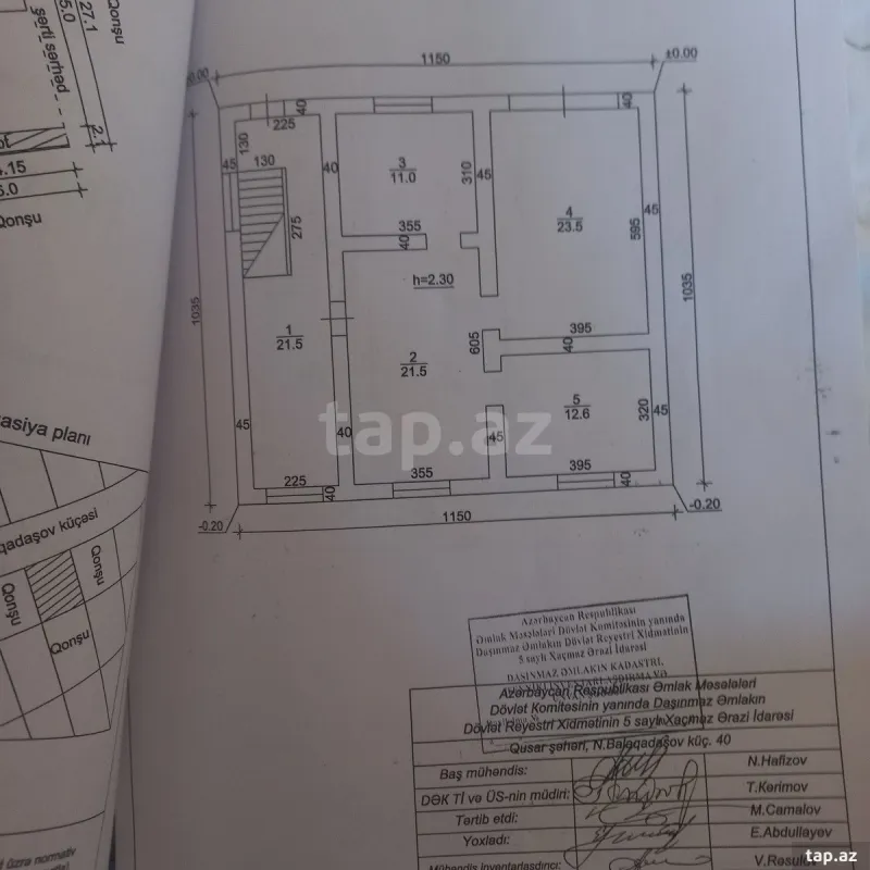 Satılır 5 otaqlı həyət evi