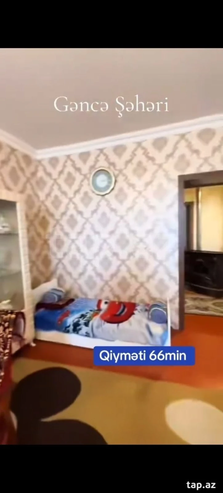 Satılır 3 otaqlı mənzil 62 m²