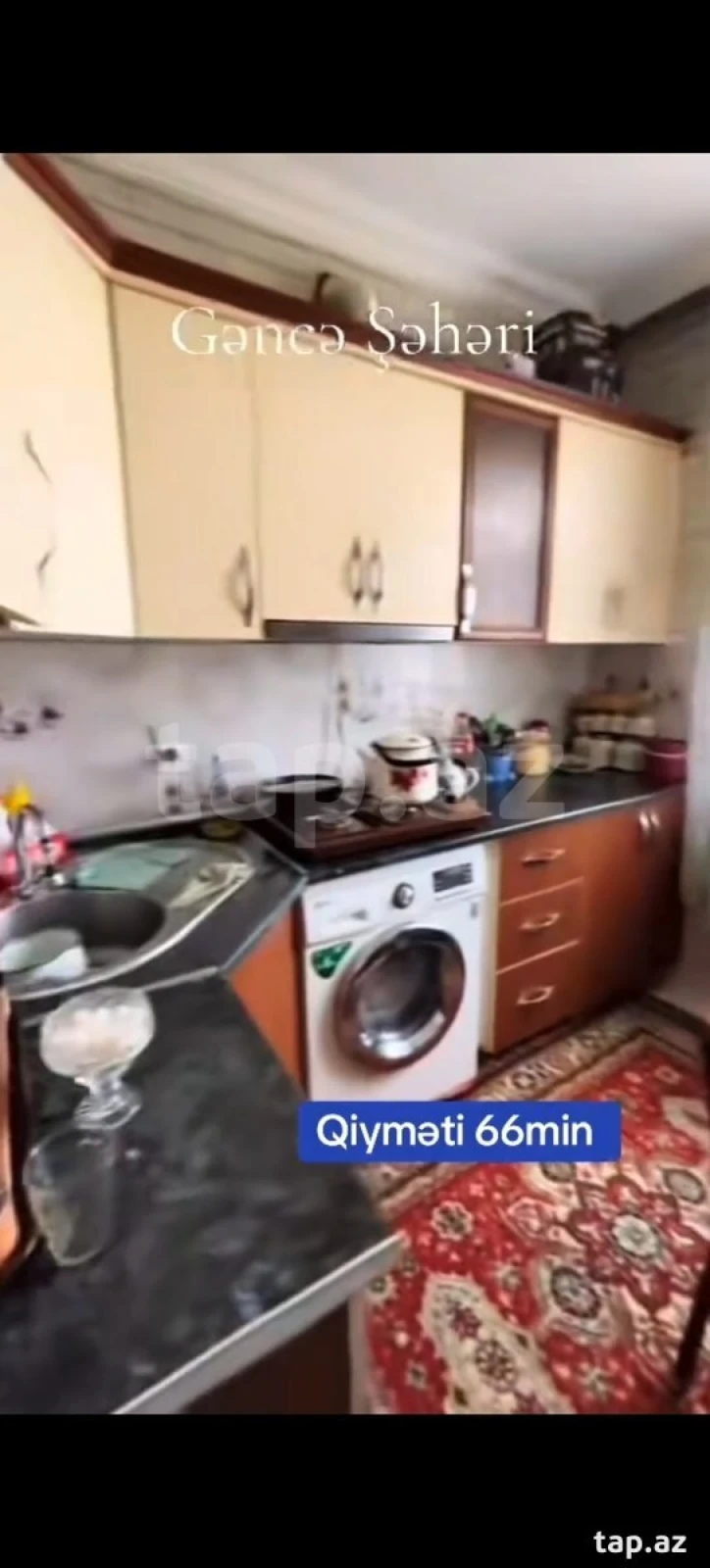 Satılır 3 otaqlı mənzil 62 m²
