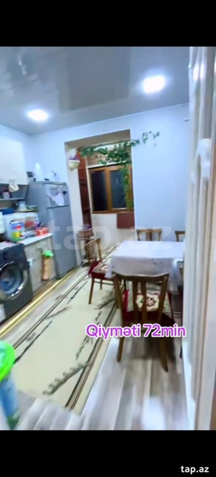 Satılır 4 otaqlı mənzil 65 m²