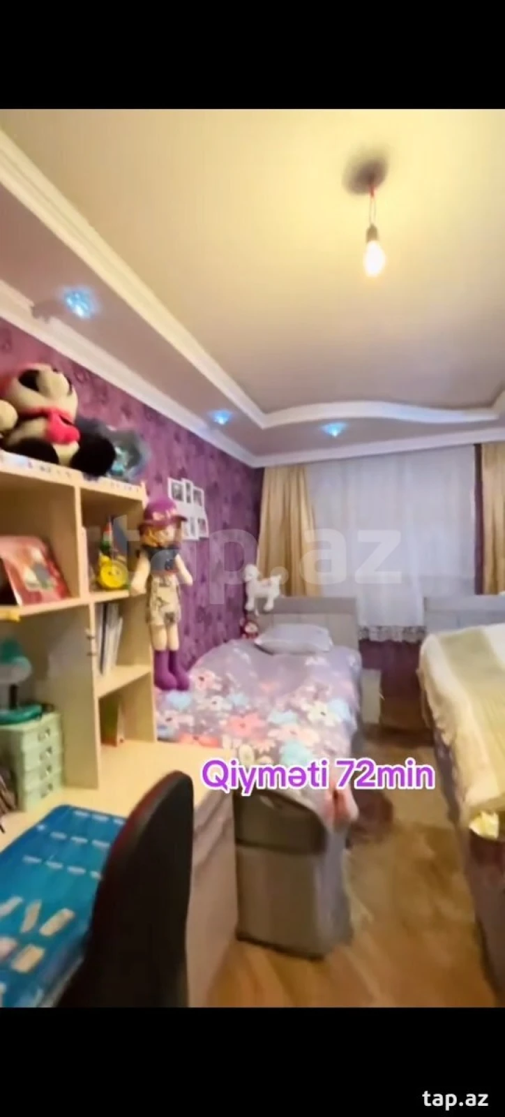 Satılır 4 otaqlı mənzil 65 m²