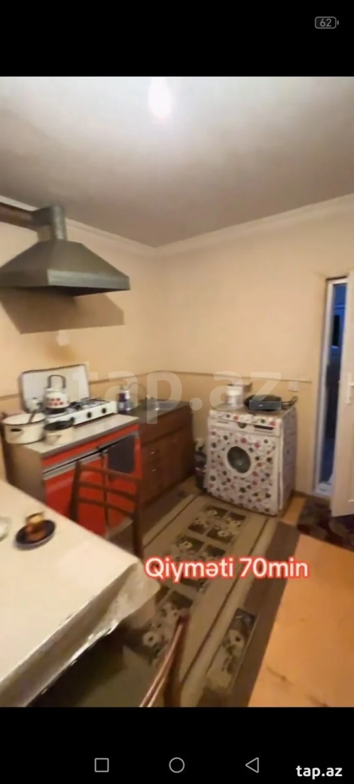 Satılır 3 otaqlı mənzil 60 m²