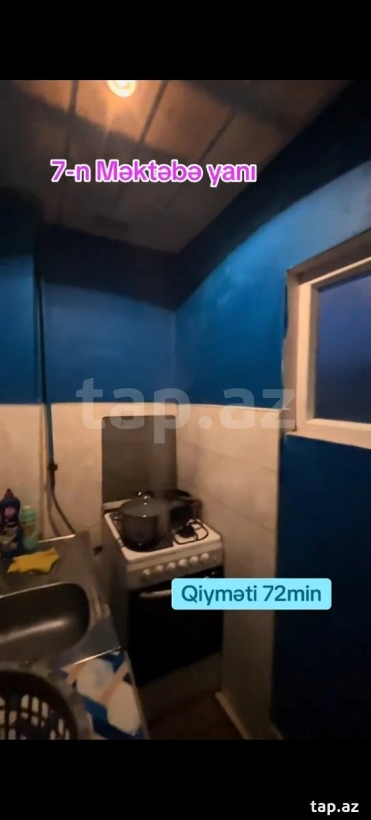 Satılır 3 otaqlı mənzil 64 m²