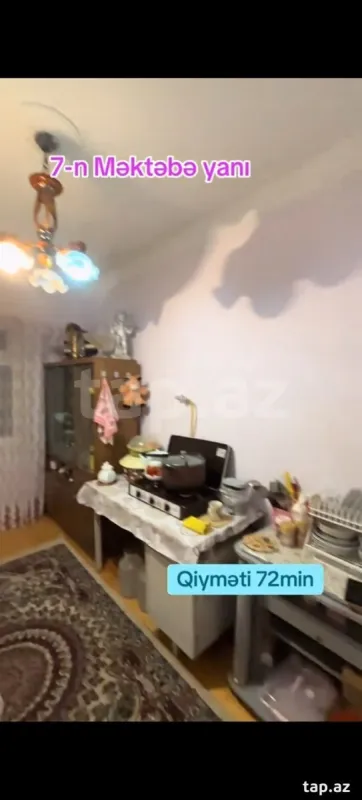 Satılır 3 otaqlı mənzil 64 m²