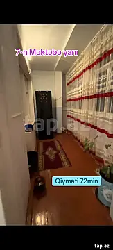 Satılır 3 otaqlı mənzil 64 m²