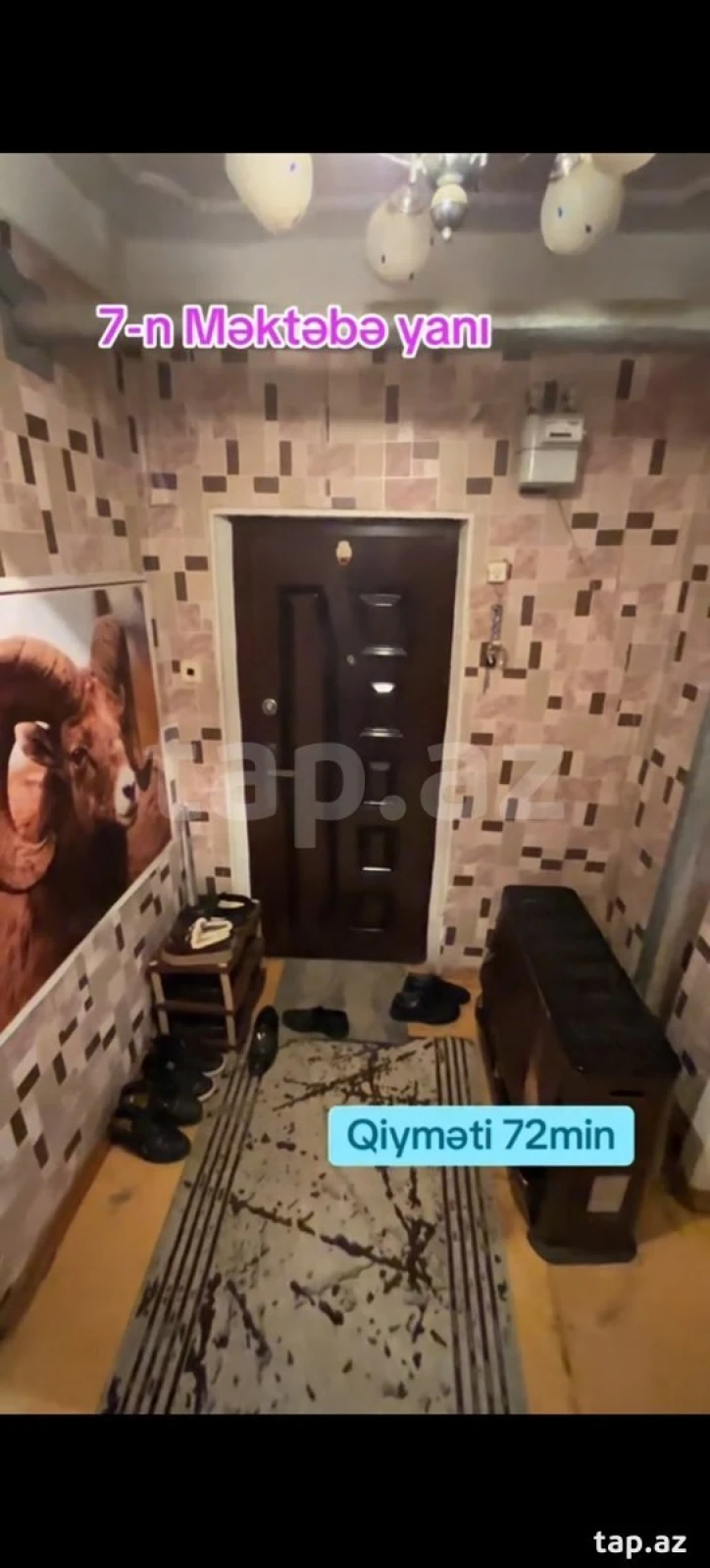 Satılır 3 otaqlı mənzil 64 m²
