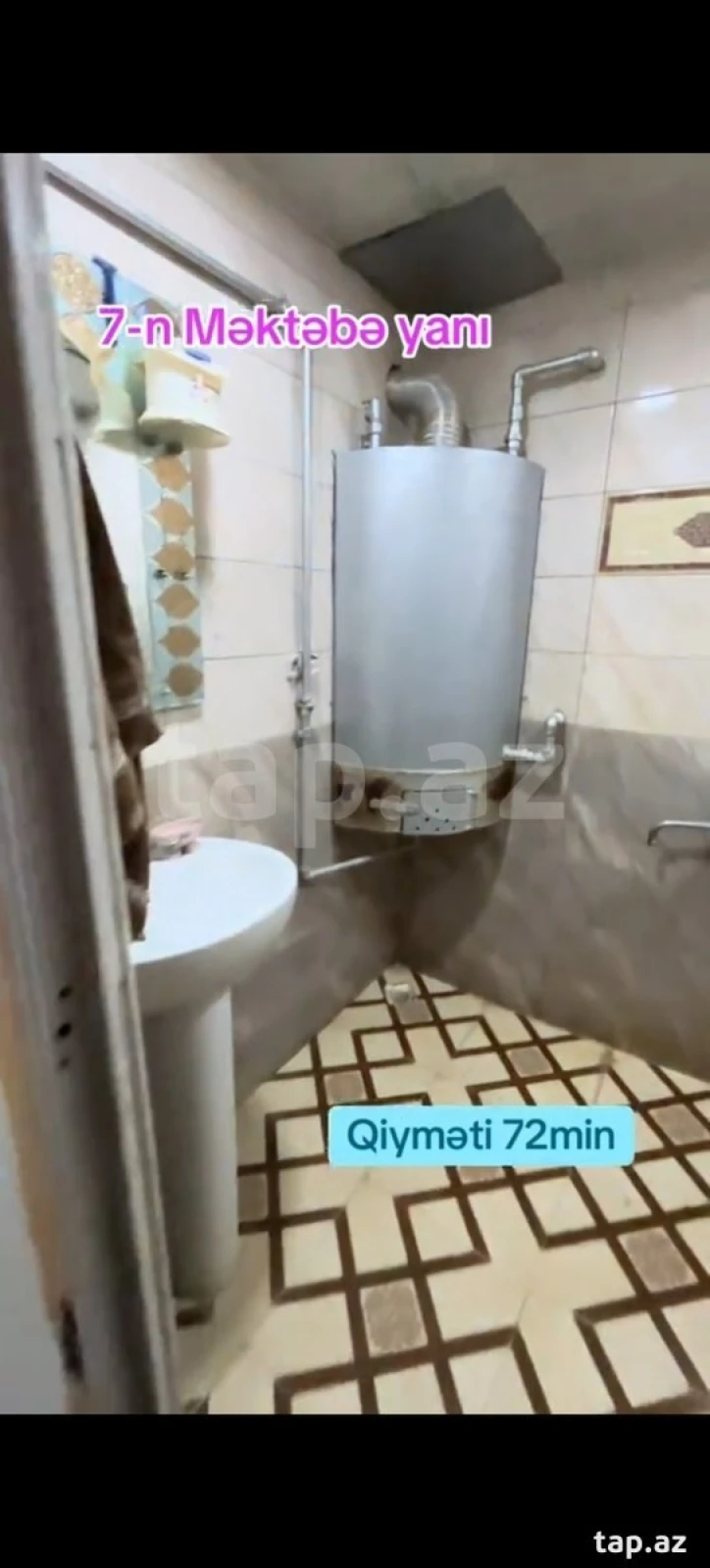 Satılır 3 otaqlı mənzil 64 m²