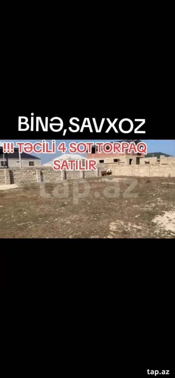 Satılır torpaq sahəsi