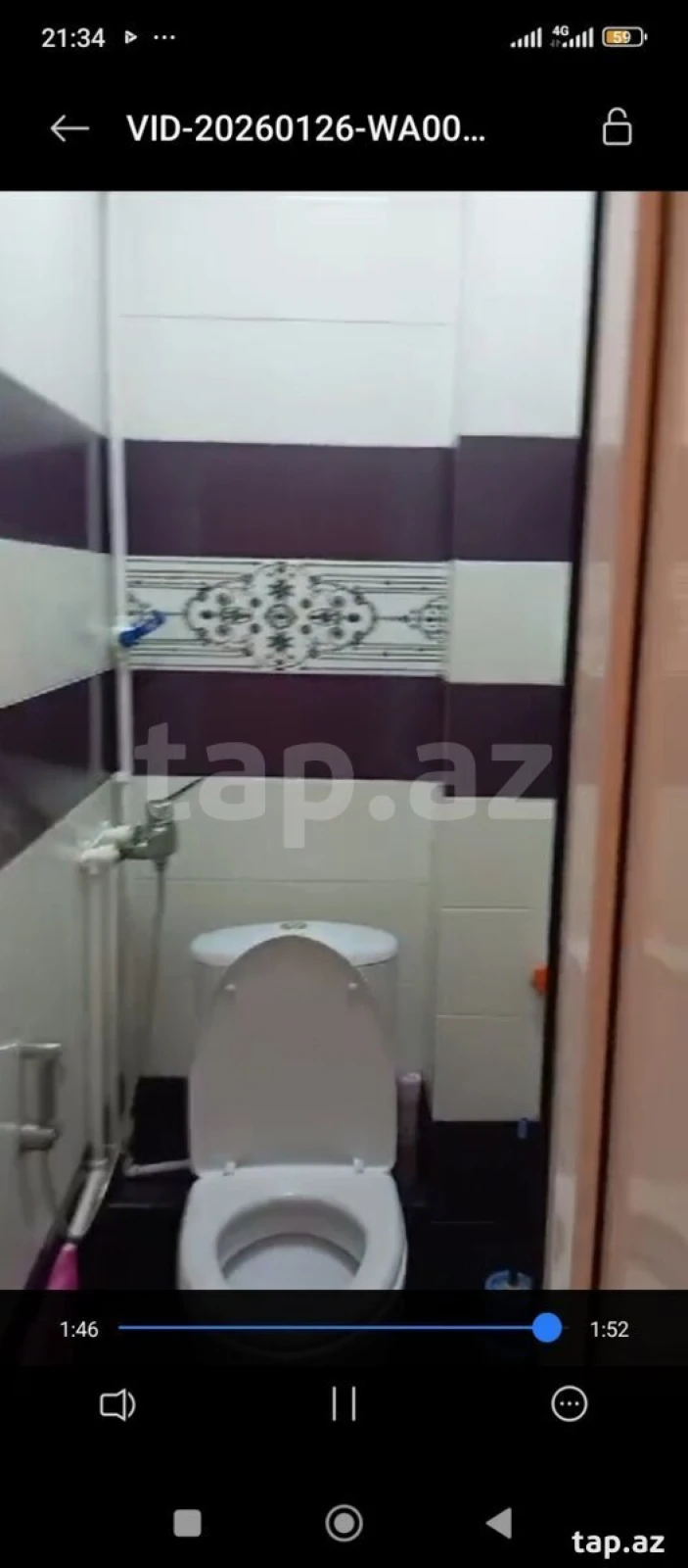 Kirayə verilir 4 otaqlı mənzil 94 m²
