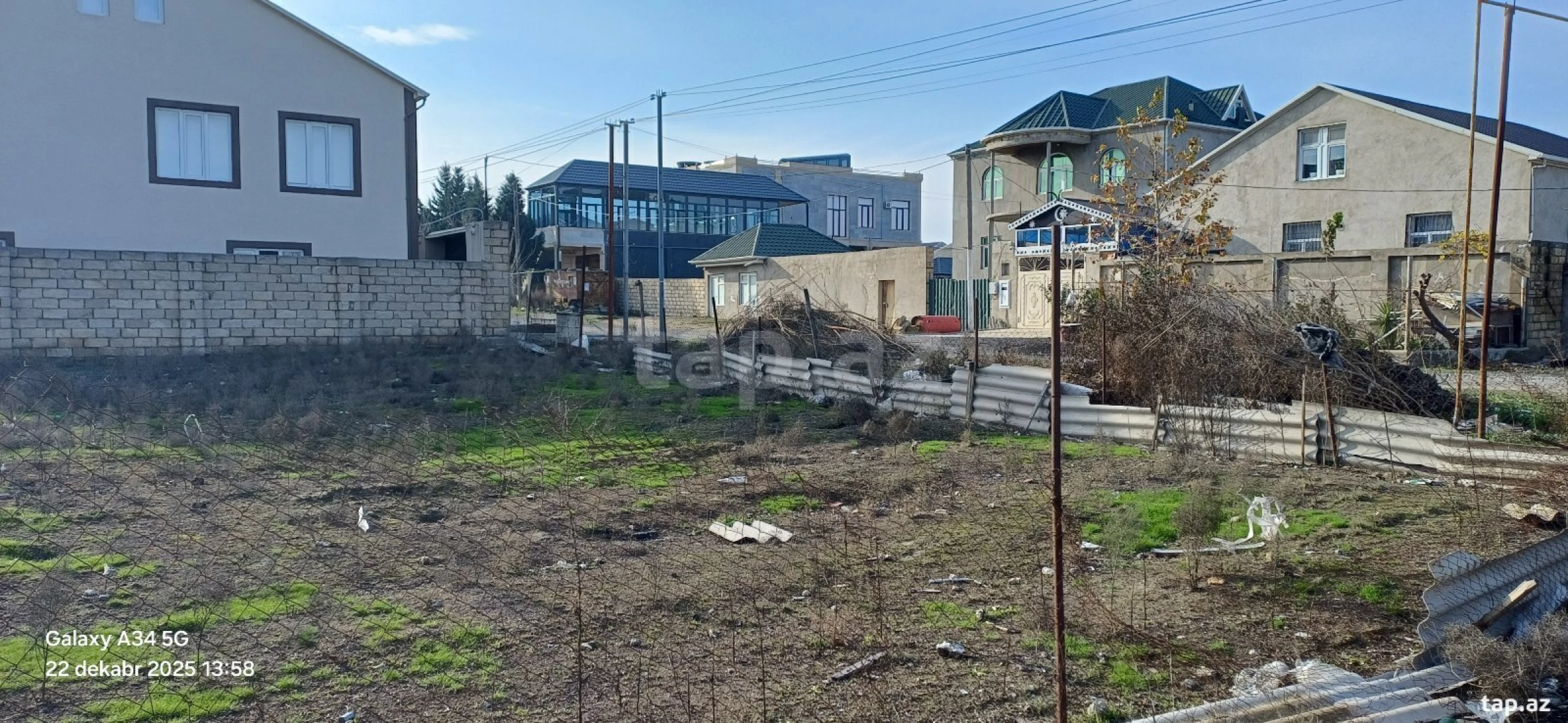 Satılır torpaq sahəsi