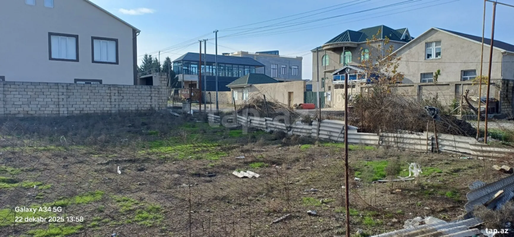 Satılır torpaq sahəsi