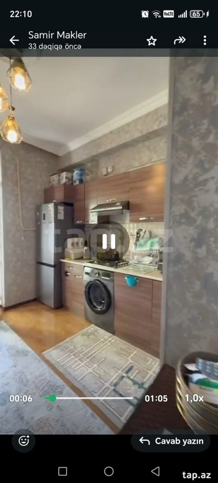 Satılır 3 otaqlı yeni tikili 72 m²