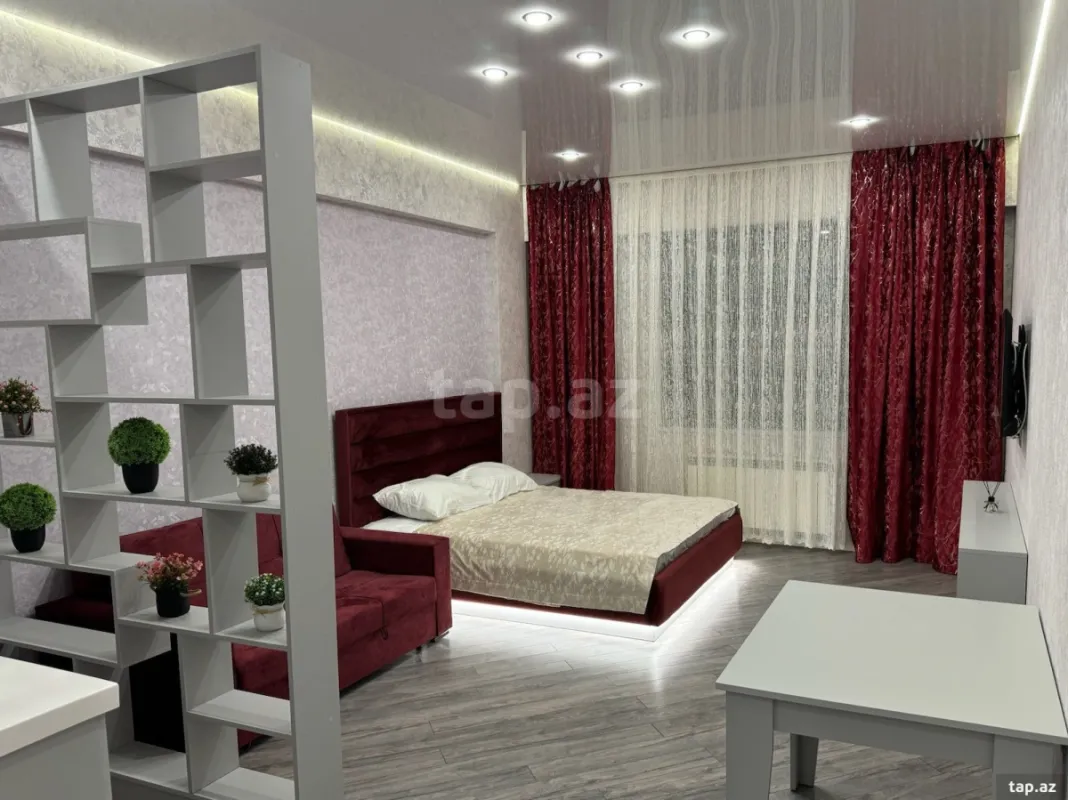 Kirayə verilir 1 otaqlı yeni tikili 55 m²
