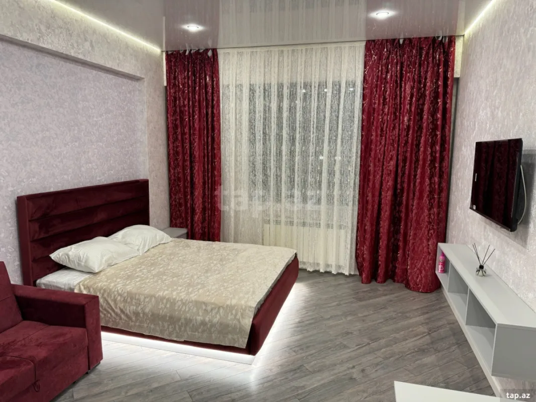 Kirayə verilir 1 otaqlı yeni tikili 55 m²