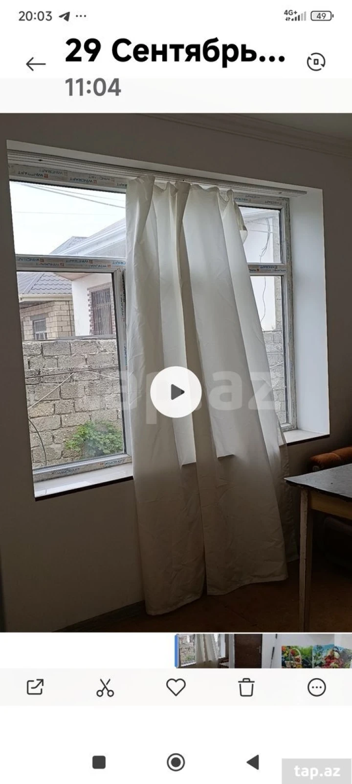 Kirayə verilir 2 otaqlı həyət evi 55 m²