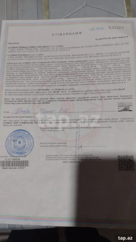 Satılır torpaq sahəsi