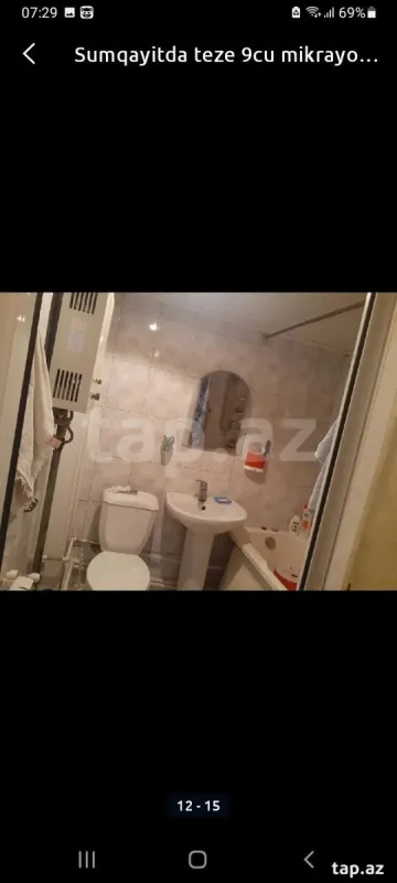 Kirayə verilir 2 otaqlı mənzil 45 m²