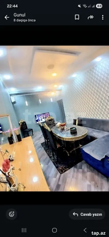 Satılır 2 otaqlı yeni tikili 55 m²