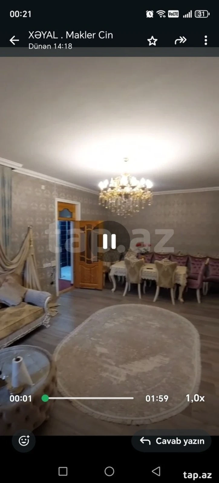 Satılır 3 otaqlı həyət evi 90 m²