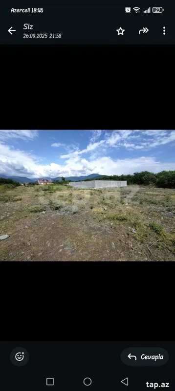 Satılır torpaq sahəsi