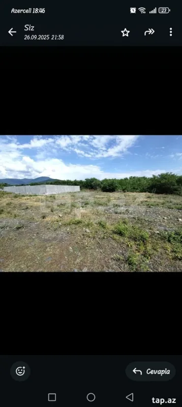 Satılır torpaq sahəsi