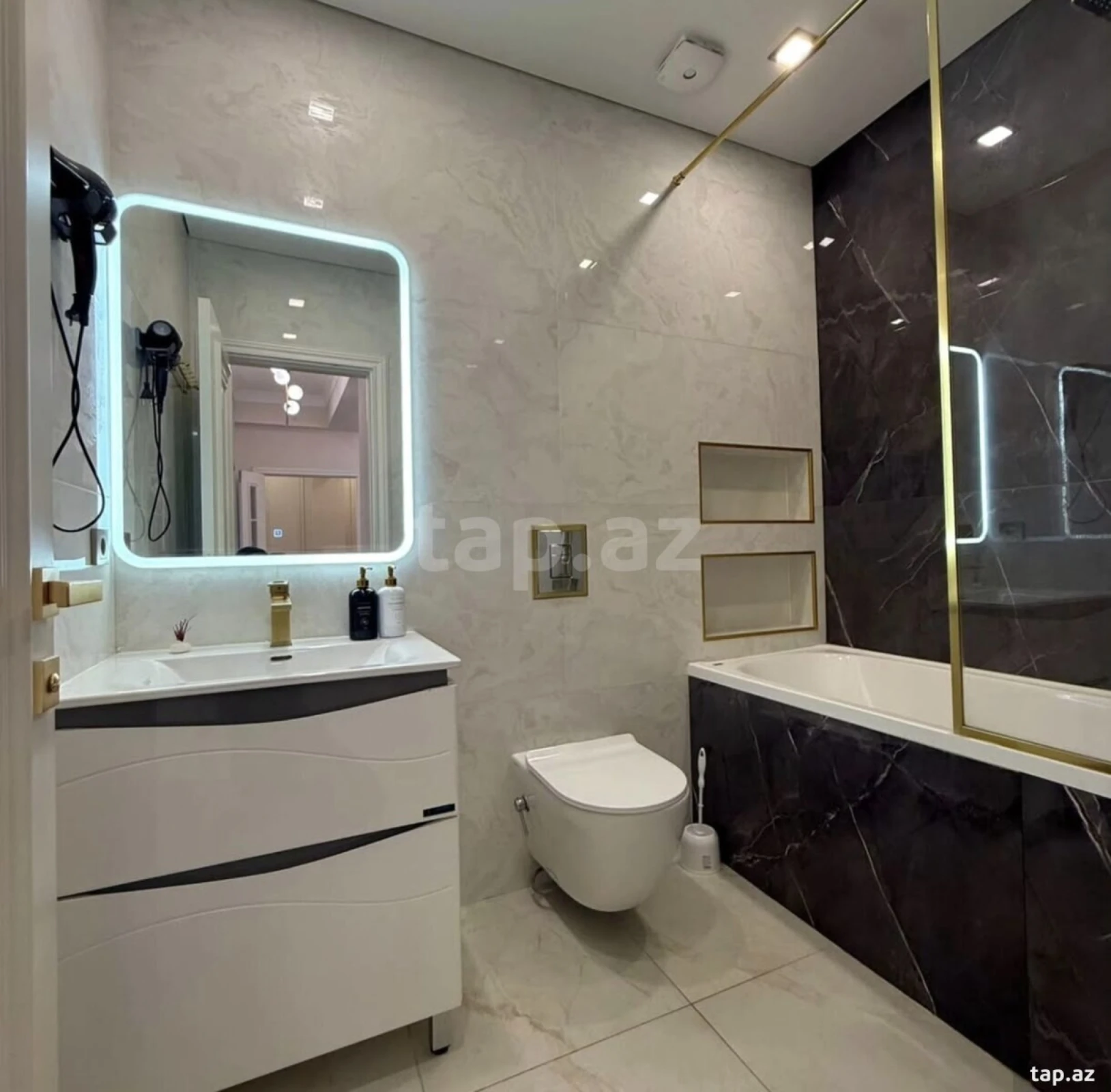 Kirayə verilir 2 otaqlı yeni tikili 75 m²