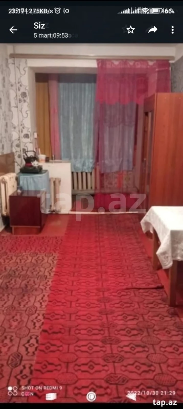 Satılır 1 otaqlı mənzil 17 m²