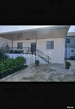 Satılır 3 otaqlı həyət evi 120 m² — Bakı 3 otaq 120.00 m²