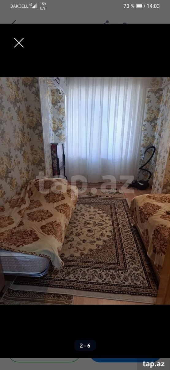 Kirayə verilir 1 otaqlı yeni tikili 40 m²