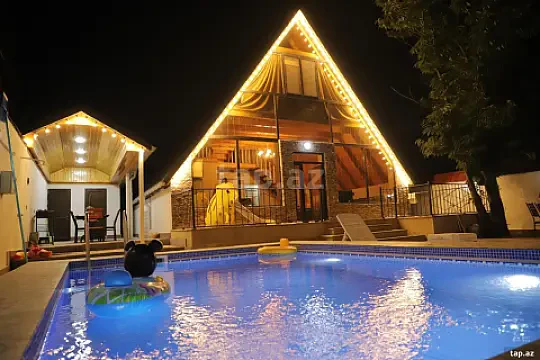 Kirayə verilir 4 otaqlı həyət evi 140 m² — Qəbələ 4 otaq 140.00 m²