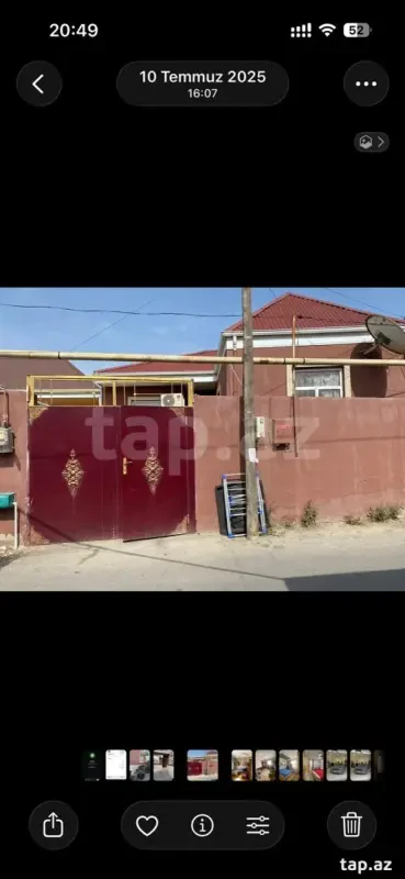Satılır 3 otaqlı həyət evi 70 m²