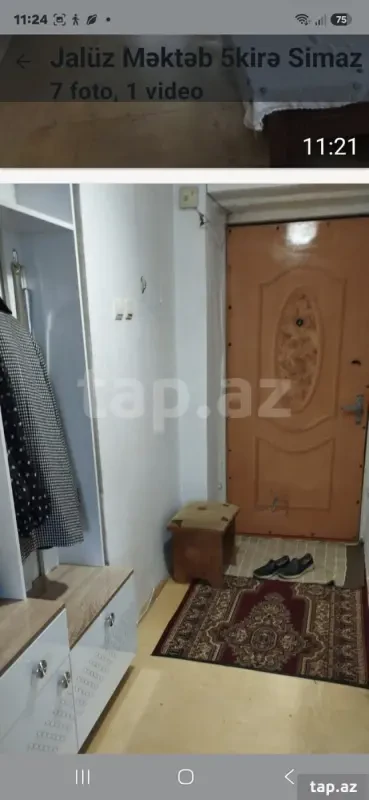 Kirayə verilir 1 otaqlı mənzil 35 m²