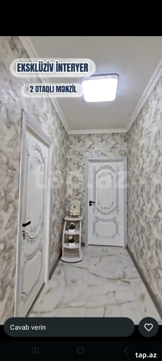 Satılır 2 otaqlı yeni tikili 55 m²