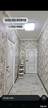 Satılır 2 otaqlı yeni tikili 55 m² — Mingəçevir 2 otaq 55.00 m²