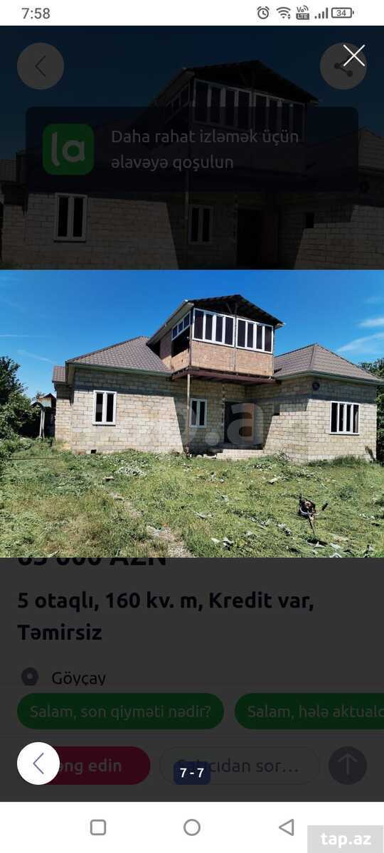 Satılır 5 otaqlı həyət evi 240 m²