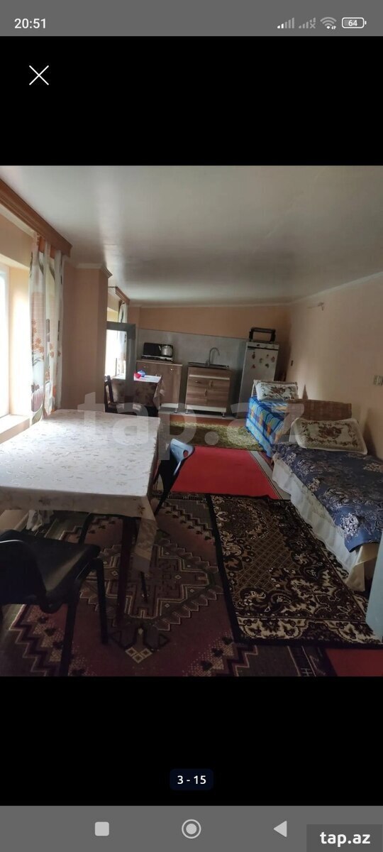 Kirayə verilir 1 otaqlı həyət evi 50 m²