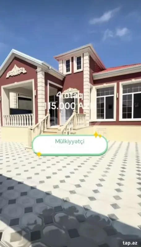 Satılır 4 otaqlı həyət evi 115 m²
