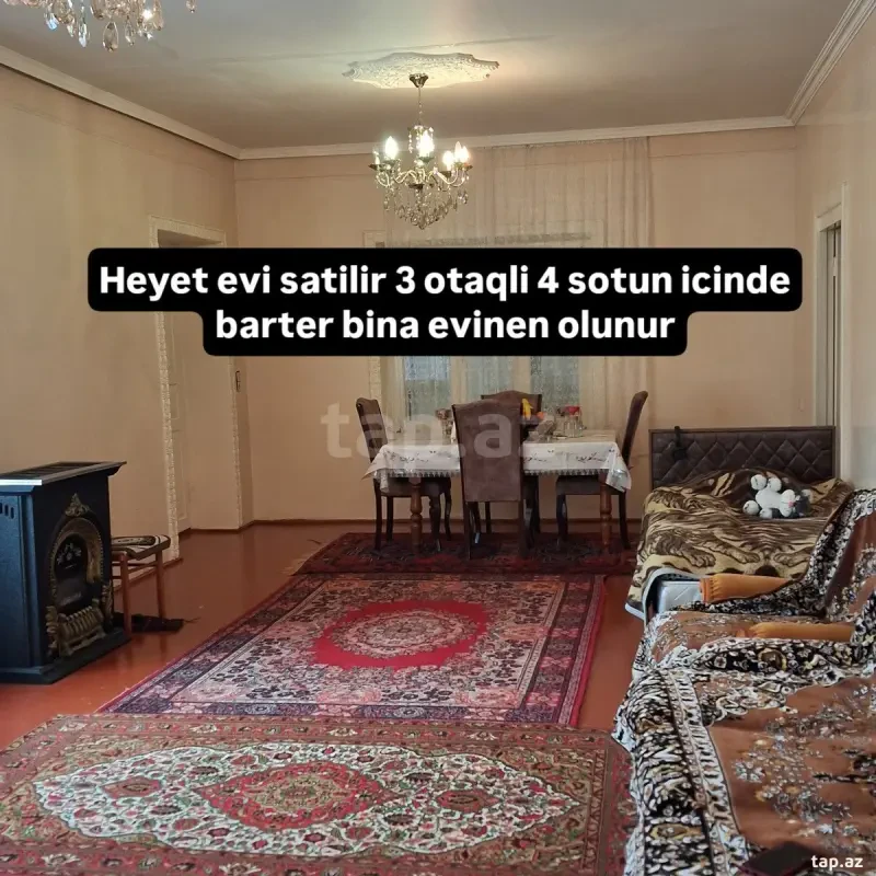 Satılır 3 otaqlı həyət evi 100 m²